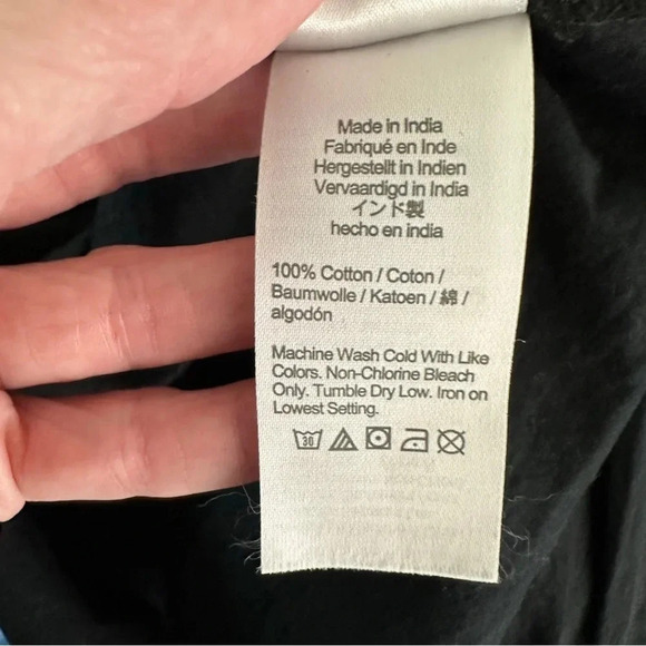 J Crew Cotton-voile button-front top Size XSmall Classic Black minimalist AY682 - Picture 8 of 8